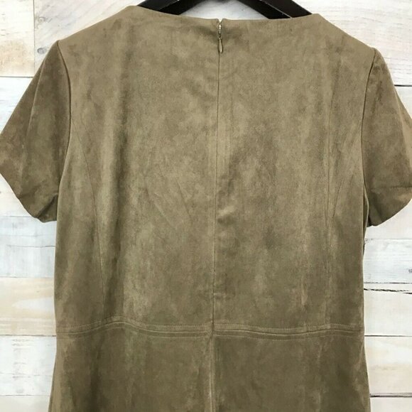 Chicos Shift Dress Beige Knee Length 1 Medium - Picture 3 of 8